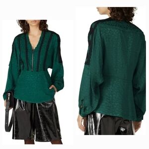 Koché CollectivePython Print Zip Front Top